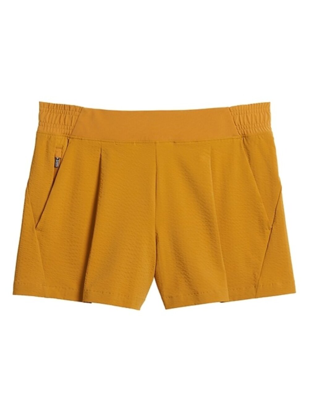 Athleta Textured Brooklyn Short 12 Tuscan Gold (Mustard Yellow)